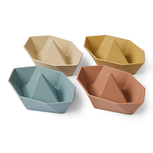 Набор лодок силиконовых nuuroo "Asger", 4 шт, мульти микс